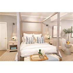 Palecek Green Oaks Coastal Beach White Woven Abaca Rope Hanging Wall Pendant|