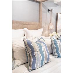 Palecek Green Oaks Coastal Beach White Woven Abaca Rope Hanging Wall Pendant|