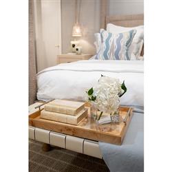 Palecek Green Oaks Coastal Beach White Woven Abaca Rope Hanging Wall Pendant|