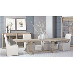 Carrie Modern Beige Upholstered Slipcovered Dining Parsons Side Chair - Set of 2|