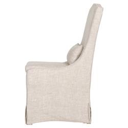 Carrie Modern Beige Upholstered Slipcovered Dining Parsons Side Chair - Set of 2|