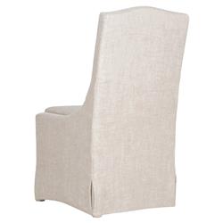 Carrie Modern Beige Upholstered Slipcovered Dining Parsons Side Chair - Set of 2|
