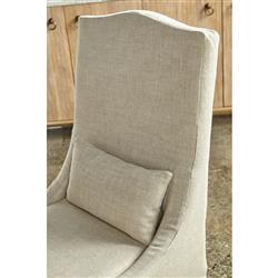 Carrie Modern Beige Upholstered Slipcovered Dining Parsons Side Chair - Set of 2|