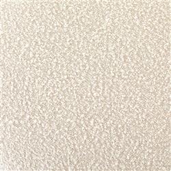 Leah Modern Classic Cream Performance Boucle Brown Wood Round Ottoman - 22"|