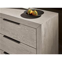 Leighton Modern Classic Grey 6 Drawer Dresser|