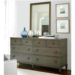 Norman Rustic Lodge Brown Wood 8 Drawer Double Dresser|