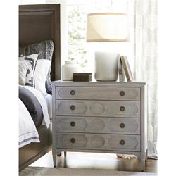 Smith French Country Light Brown Wood 4 Drawer Bachelor Chest|