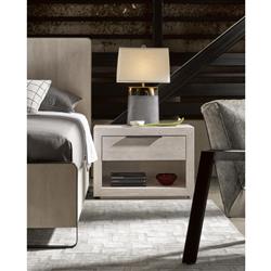 Leighton Modern Classic Grey Nightstand|