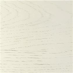 Zoe French Country Beige Upholstered White Wood Bed - Queen|