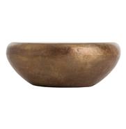 Bates Iron Burnt Brass Hammered Round Coffee Table|