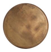 Bates Iron Burnt Brass Hammered Round Coffee Table|