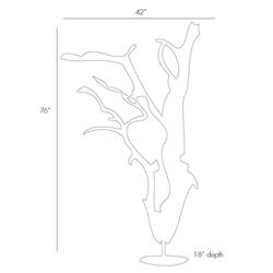 Kazu Root Mangrove Tree Iron Floor Sculpture|