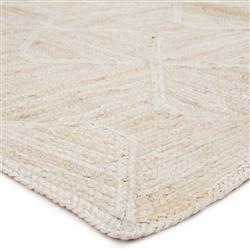 Naturals Tobago Global Beige Diamond Trellis Jute Solid Rug - 4'x6'|