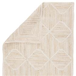 Naturals Tobago Global Beige Diamond Trellis Jute Solid Rug - 4'x6'|