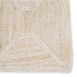 Naturals Tobago Global Beige Diamond Trellis Jute Solid Rug - 4'x6'|