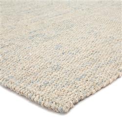 Naturals Tobago Coastal Beach Ivory Blue Jute Solid Rug - 5'x8'|