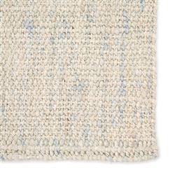 Naturals Tobago Coastal Beach Ivory Blue Jute Solid Rug - 5'x8'|