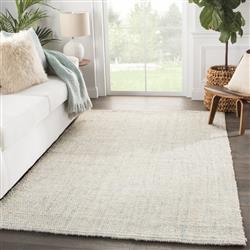 Naturals Tobago Coastal Beach Ivory Blue Jute Solid Rug - 5'x8'|