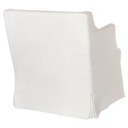 Cisco Home Amalia Modern Classic White Slipcovered Occasional Arm Chair|