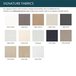 Cisco Home Crescent Modern Classic Cream Leather Round Upholstered Arm Chair|