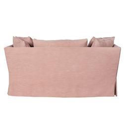Cisco Home Seda Modern Classic Pink Cotton Slip Cover Loveseat|