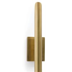Redford Mid-Century Natural Brass Steel Sconce|