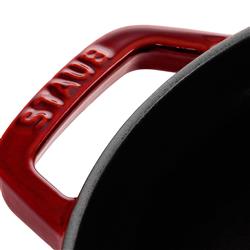 Staub Grenadine Red 2.75 Quart Cast Iron Round Cocotte Pot|