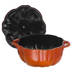 Staub Orange Cast Iron Pumpkin Cocotte Pot - 3.65 Quart|