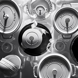 Staub White 1.6 Quart Cast Iron Rice Cocotte Pot|