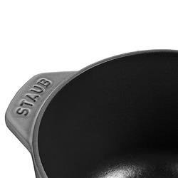 Staub Graphite Grey 1.6 Quart Cast Iron Rice Cocotte Pot|