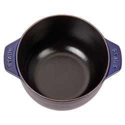 Staub Dark Blue 1.6 Quart Cast Iron Rice Cocotte Pot|