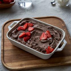 Staub Rustic Ivory Ceramic Rectangular 2 Piece Bakeware Set|