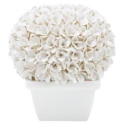Boston French Country Blanc De Chine Porcelain Boxwood Topiary|
