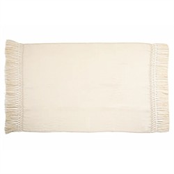 Nylah Modern Woven Baby Alpaca Throw Blanket - Ivory|