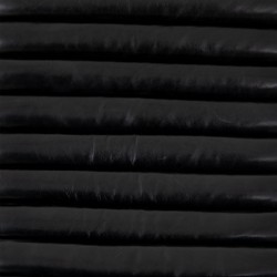 Amani Mid Century Black Leather Brown Wood Tufted Recliner Arm Chair|