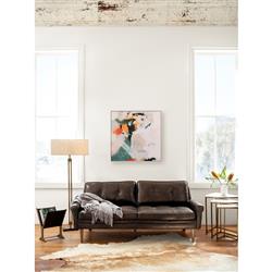 Brantley Rustic Lodge Natural Brown Cowhide Rug - 5'x7'|