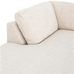 Ethan Modern Classic Cream Performance Sectional Sofa - 70" Left Arm Facing|