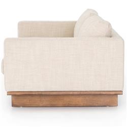Ethan Modern Classic Cream Performance Cushion Back Sofa - 84"W|