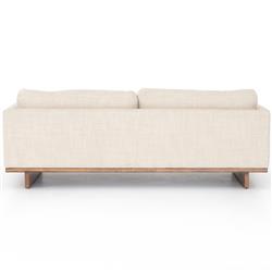Ethan Modern Classic Cream Performance Cushion Back Sofa - 84"W|