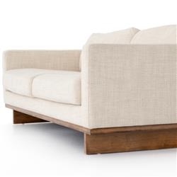 Ethan Modern Classic Cream Performance Cushion Back Sofa - 84"W|