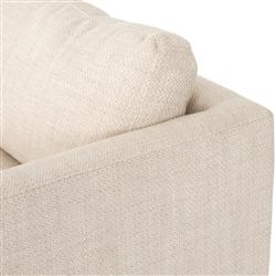 Ethan Modern Classic Cream Performance Cushion Back Sofa - 84"W|