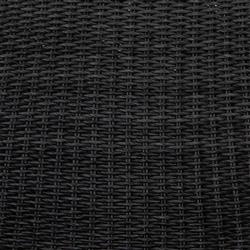 Ivanna Coastal Beach Black Woven Wicker Outdoor Lounge Chair|