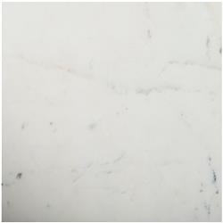 Parker Modern Classic White Marble Top Brass Aluminum Round Side End Table|