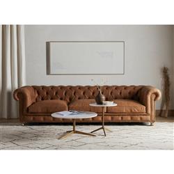 Parker Modern Classic White Marble Top Brass Aluminum Round Side End Table|