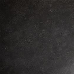 Perry Modern Classic Black Bluestone Top Iron Round Dining Table - 42"W|