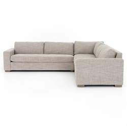 Samira Modern Classic Beige Performance Corner Sectional - 118"|
