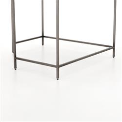 Theodore Industrial Loft Black Wood Iron Corner Desk|