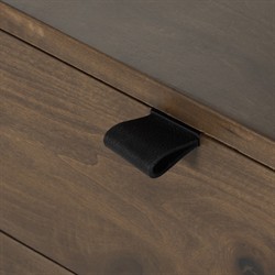 Theodore Industrial Loft Brown Wood Grey Iron Frame 2 Drawer Display Bookcase|