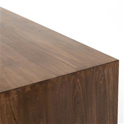 Theodore Industrial Loft Brown Wood Grey Iron 3 Door 2 Drawer Sideboard|