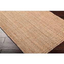 Jamie Coastal Beach Natural Brown Jute Rug - 2'6"x4'|